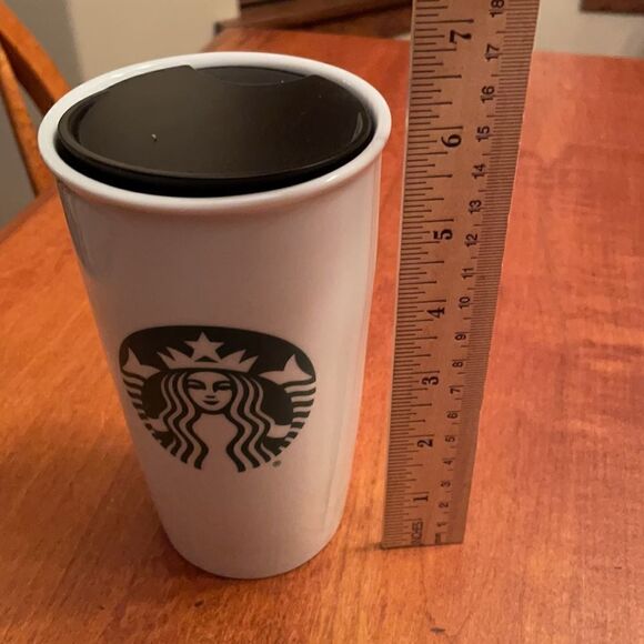 Logo Starbucks Travel Coffee Tea Mug w/ lid 12oz. - Picture 5 of 6